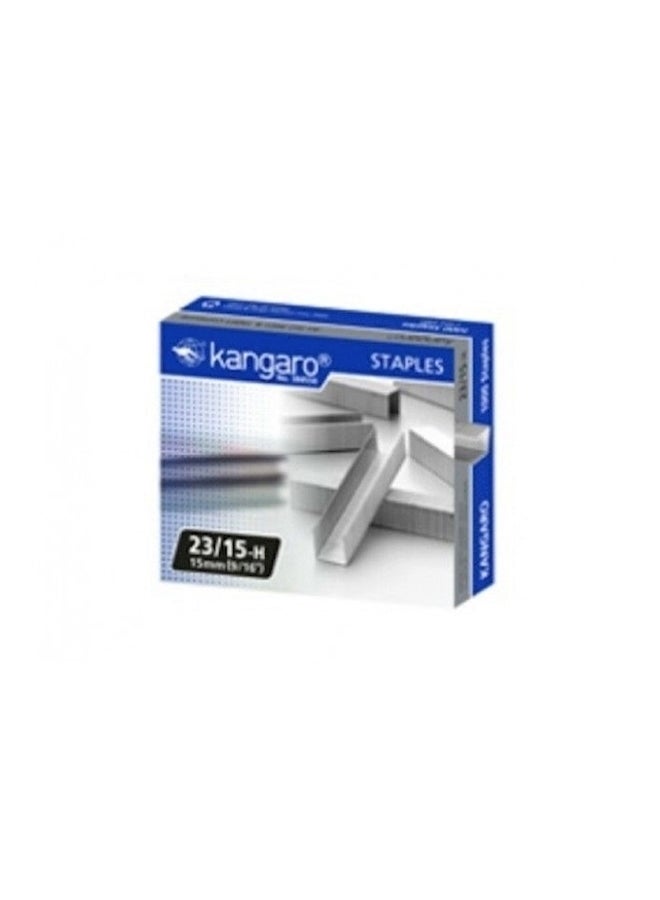 Kangaro 1000-Piece Staple Pin Set Silver
