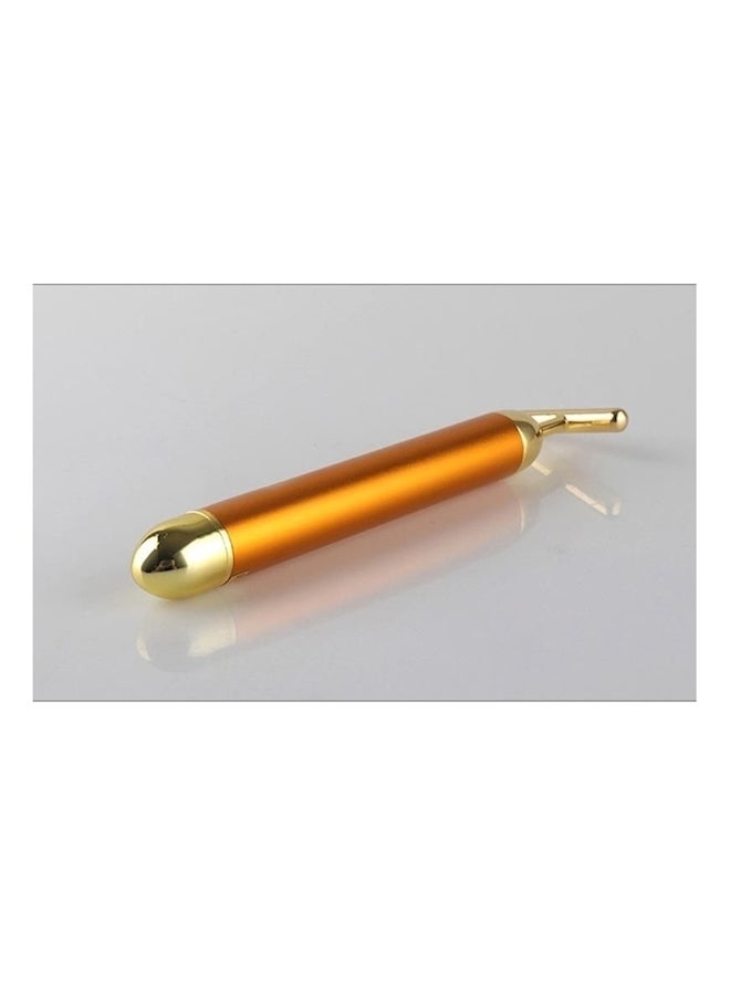 Generic Beauty Bar 24K Golden Pulse Facial Massager T Shape Gold Face Beauty Massager Gold  - Image 2