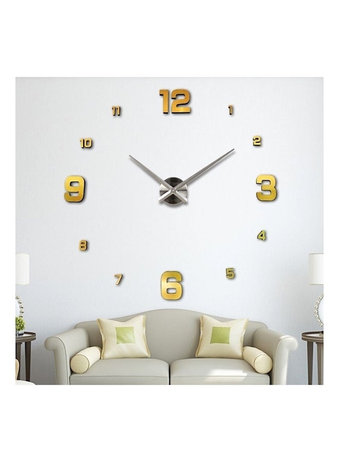 3D Acrylic Material Removable Wall Clock Multicolour - Image 1