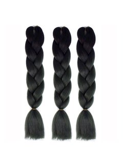 3 Piece African Braids Hair Extension Set Multi Color