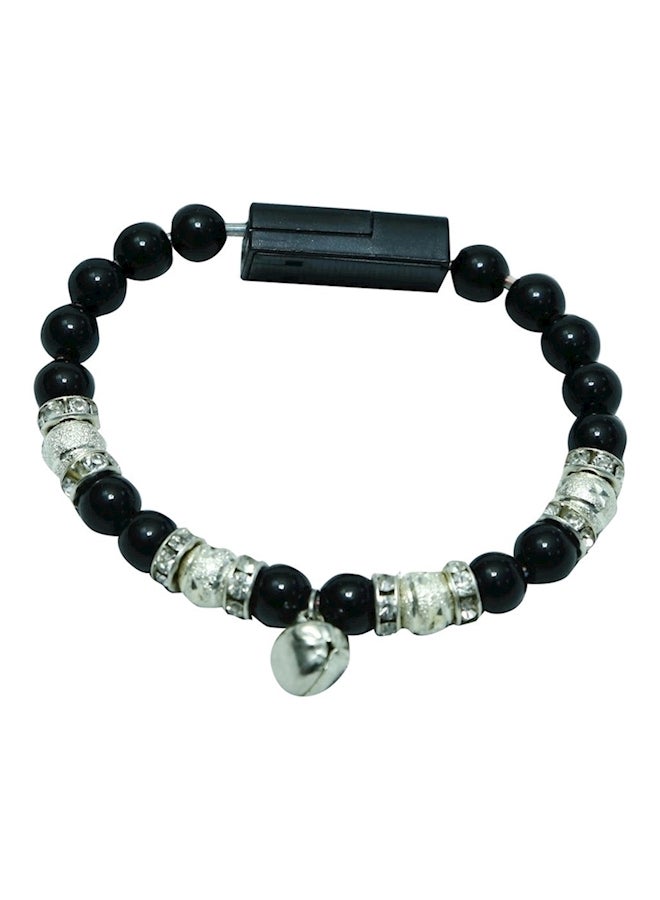 Bracelet USB Data And Charging Cable For Samsung Black  - Image 1