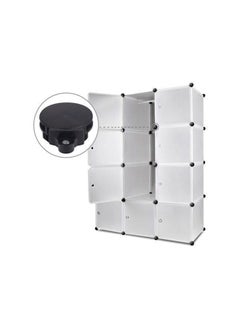 Generic 12 Cubes Wardrobe Storage White  - Image 2