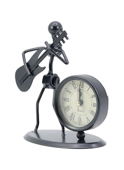 Metal Clock Modern For Home Office Decoration, Hc0003-Guitar Multicolour