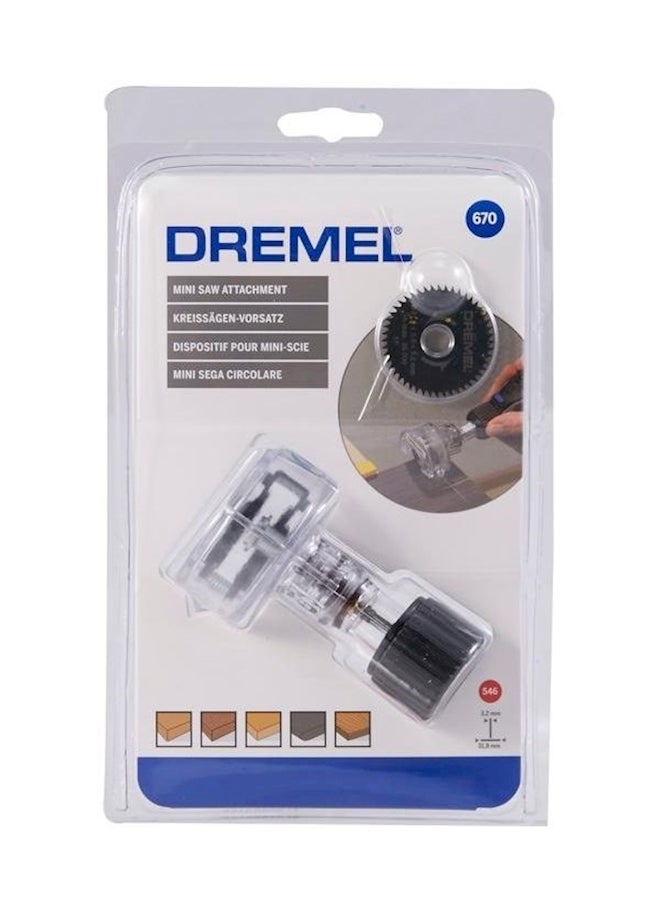 DREMEL Mini Saw Attachment Clear/Black 0.23x0.42x0.35inch - Image 2