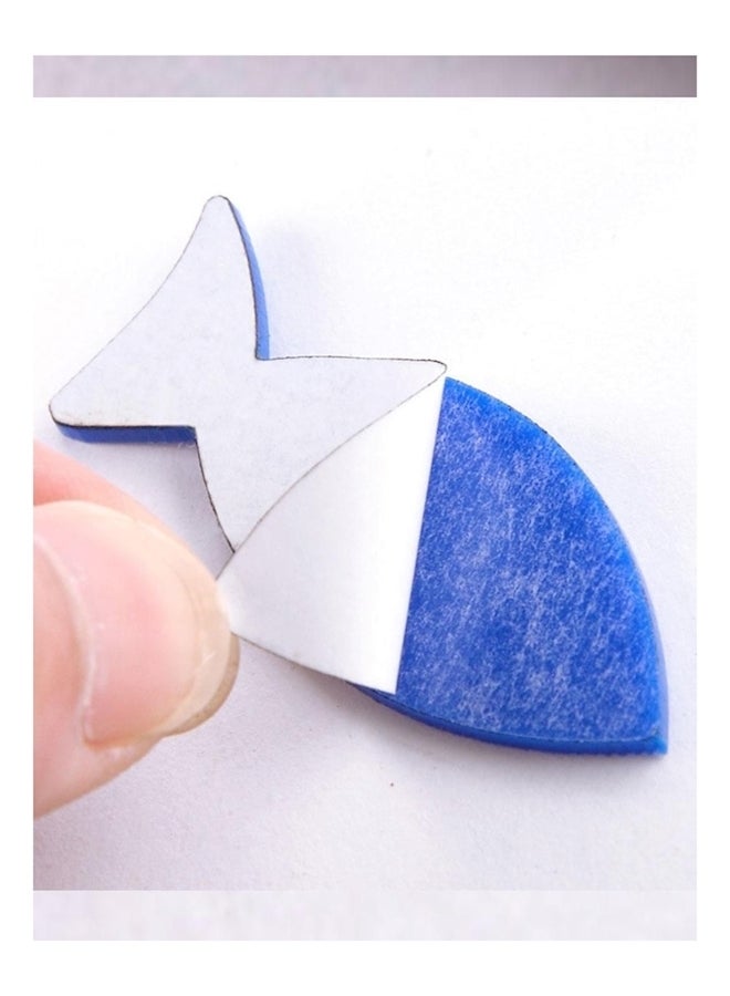Acrylic Analog Wall Clock Blue