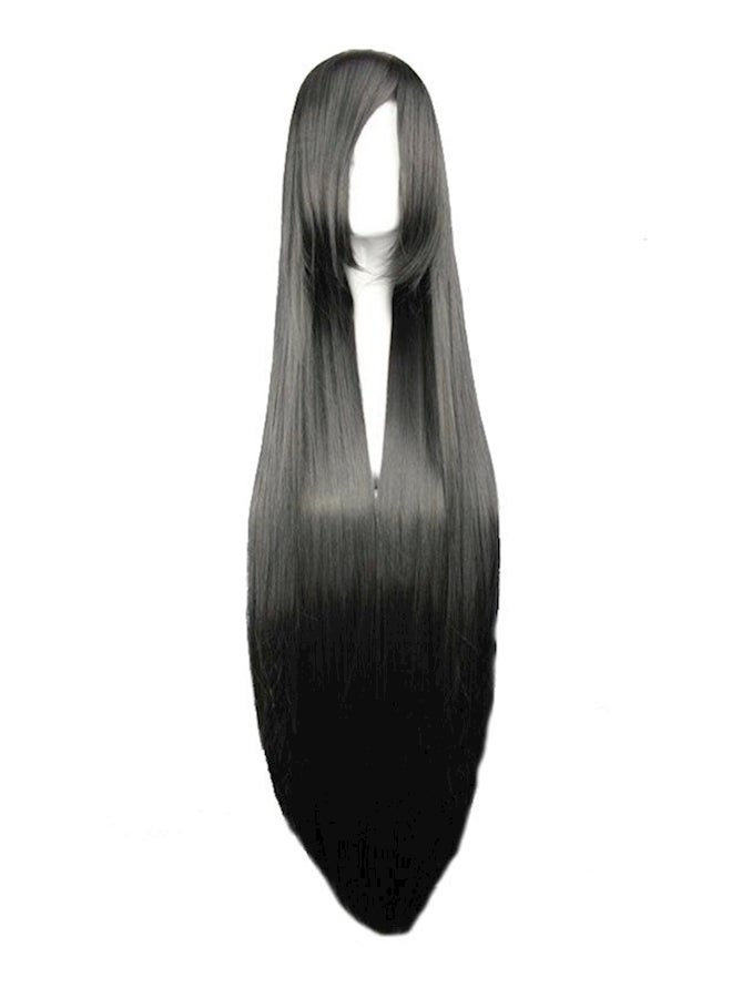 Long Straight Hair Wig Black - Image 2