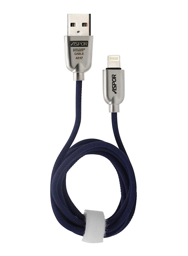 Generic - Aspor A117 Kriste Lightning Cable Blue - Image 1