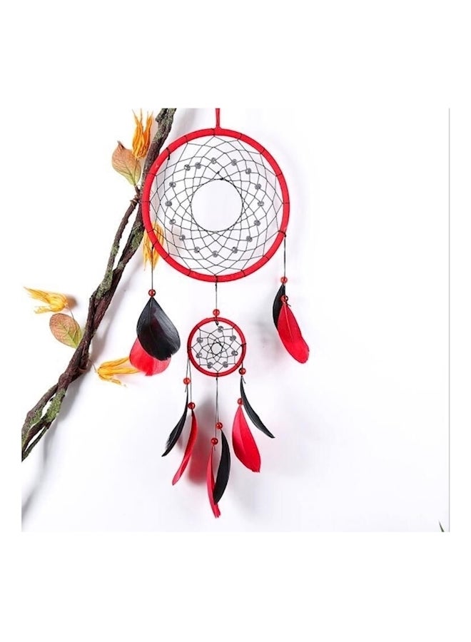 Handmade Traditional Feather Wall Hanging Multicolour  - Image 2