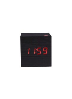 Mini Wooden Clock Red Led Digital Desktop Alarm Clock Multicolour