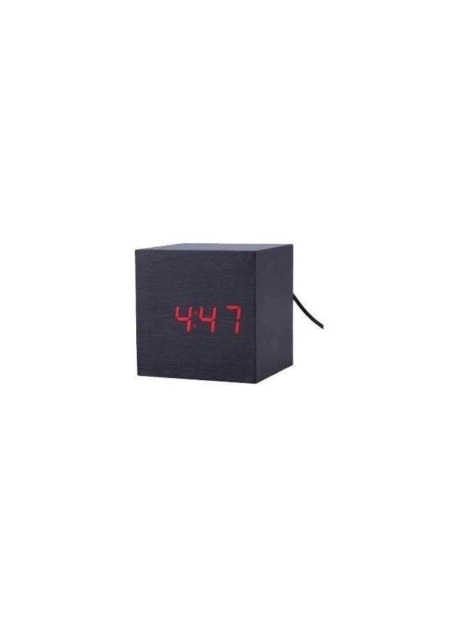 Generic - Mini Wooden Clock Red Led Digital Desktop Alarm Clock Multicolour - Image 1