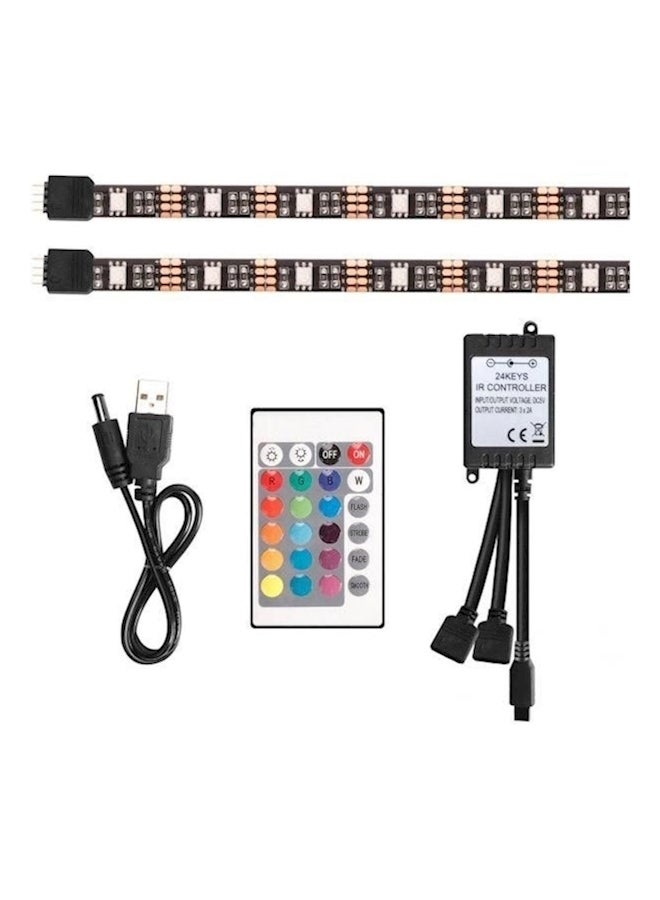 Generic - 2-In-1 TV Backlight LED Strips Multi Color 50cm - Image 1