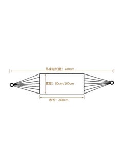 Generic Portable Camping Hammock Multicolour 280 x 80(Approx)centimeter  - Image 5