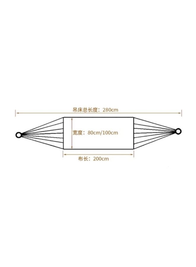 Generic - Portable Camping Hammock Multicolour 280 x 80(Approx)centimeter - Image 1