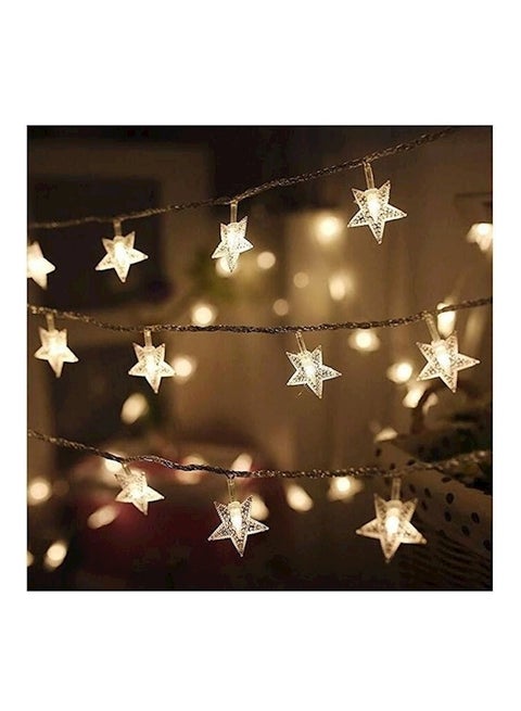 Christmas Trees Star String Lights Yellow 30feet