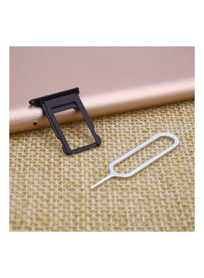 Mobile Phone Sim Card Tray With Ring Eject Pin Key For Apple iPhone 7 Black  - Image 5