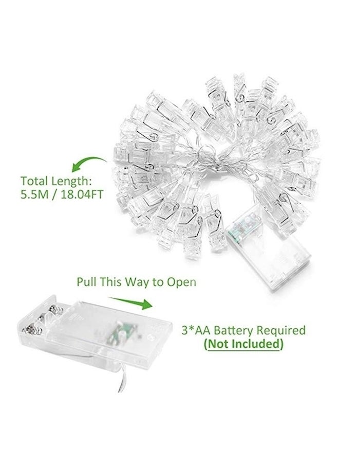 Generic - 40 LED Card Photo Clip Lights Yellow - Image 1
