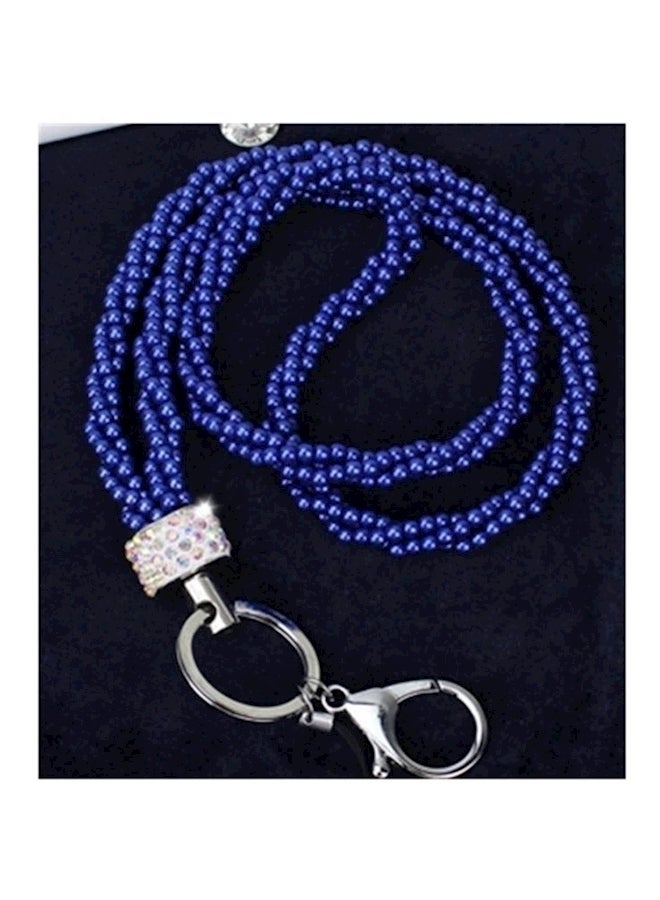 Generic - Id Work Card Mobile Cell Phone Chain Straps Keychain Light Blue - Image 1