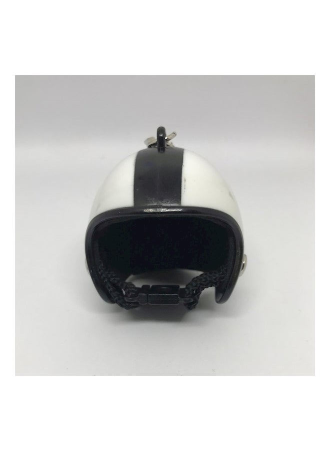 Generic Fashion Cute Motorcycle Helmet Keychain For Bag - White  - Image 2