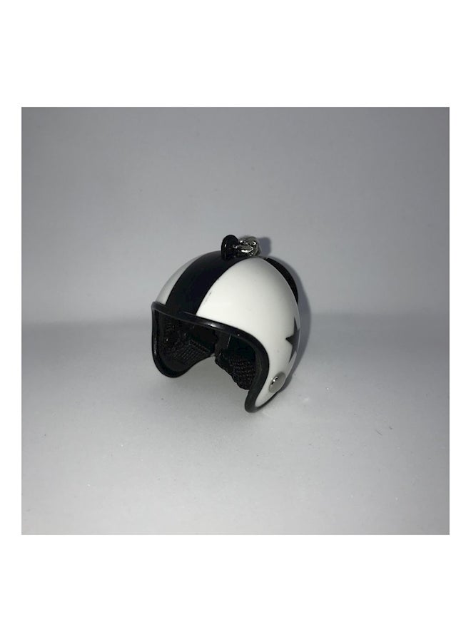 Generic Fashion Cute Motorcycle Helmet Keychain For Bag - White  - Image 3