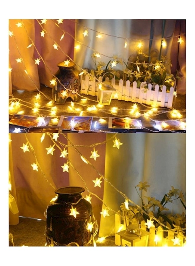 40 Led Battery Powered Star Lights Yellow 5meter - Image 4