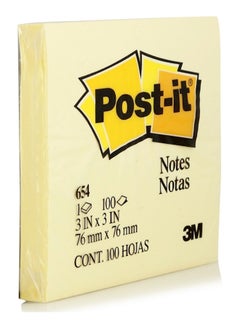 Post It 100-Sheet Notepad Yellow  - Image 1