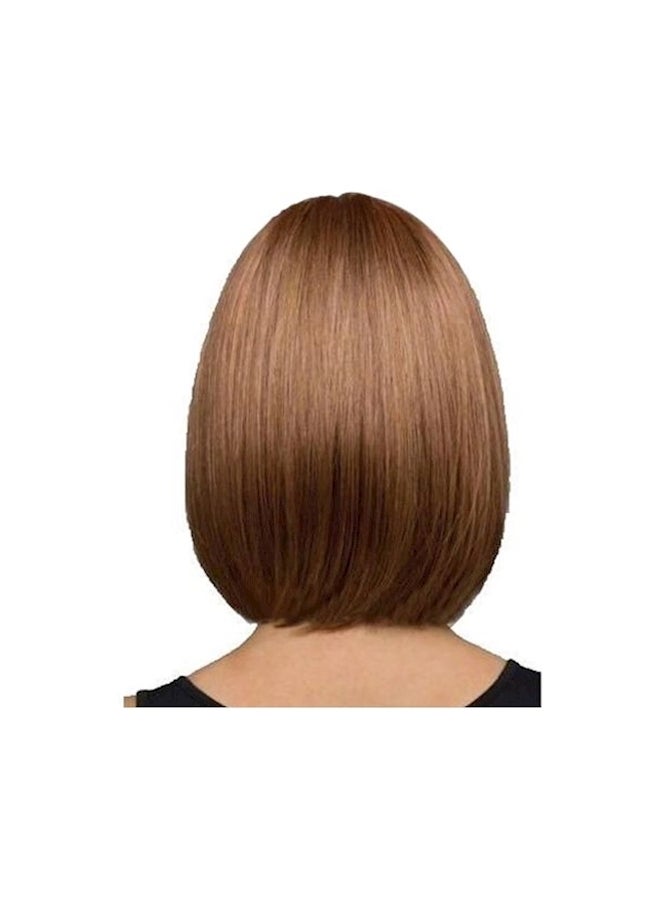 Short Straight Hair Wigs Brown - Image 2