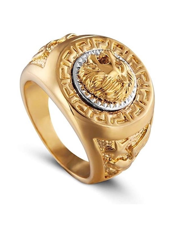 18K Plated Titanium Lion Ring - Image 1