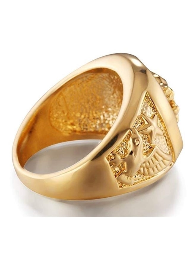 18K Plated Titanium Lion Ring - Image 3