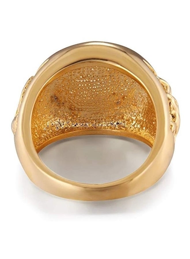 18K Plated Titanium Lion Ring - Image 4
