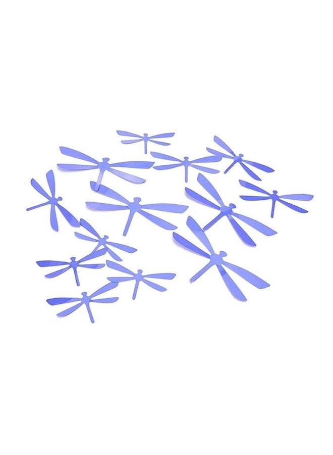 12-Piece Removable Dragonfly Wall Decals Blue - Image 1