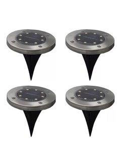 Generic 8 Led Solar Garden Outdoor In-Ground Light White  - Image 1