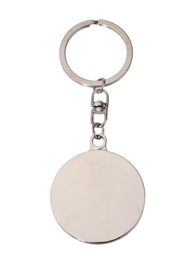 Generic - 50 Years Perpetual Calendar Metal Keychain Silver - Image 1