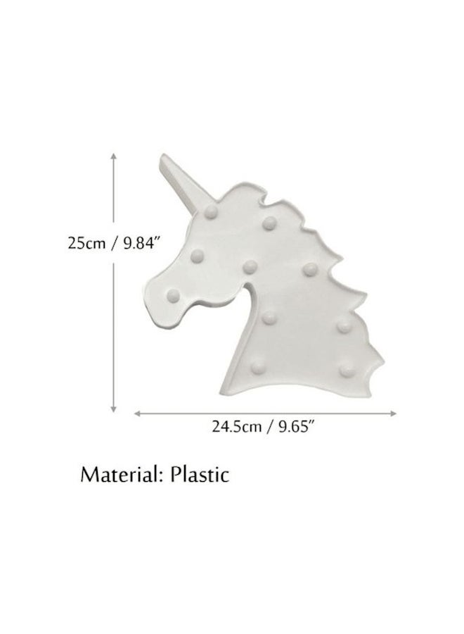 Generic - Unicorn Waterproof Beads Table Lamp Beads White 24.5x25cm - Image 1