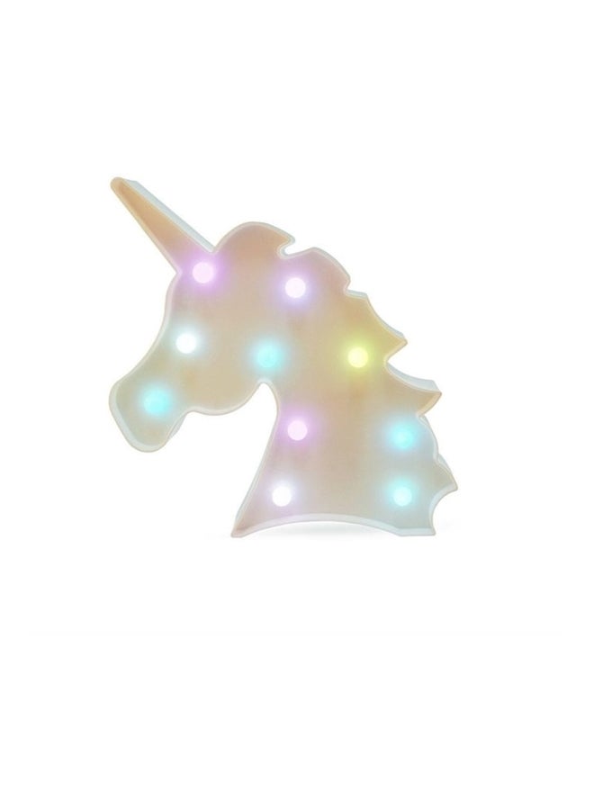 Generic - Unicorn Waterproof Beads Table Lamp Beads White 24.5x25cm - Image 1
