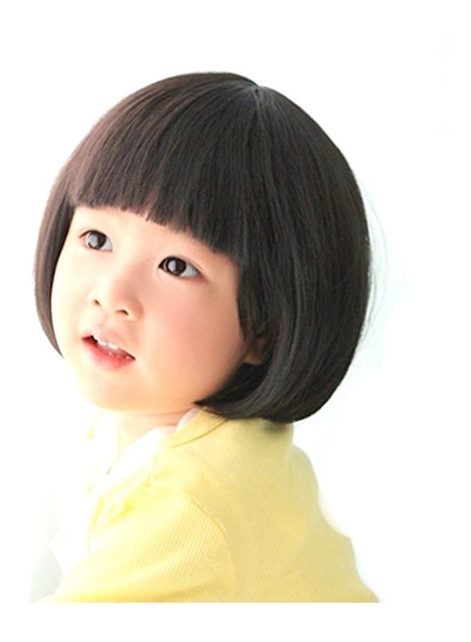 Generic Synthetic Short Straight Cute Wig Black  - Image 1