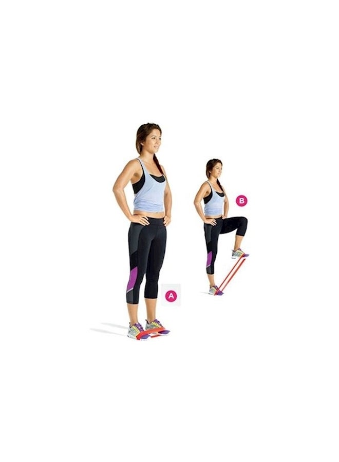 ttcz 4-Piece Resistance Fitness Exercise Bands 19.68x1.97x0.018inch - Image 1