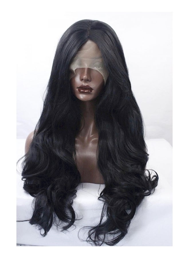Generic Long Natural Wavy Hair Wig Black  - Image 1