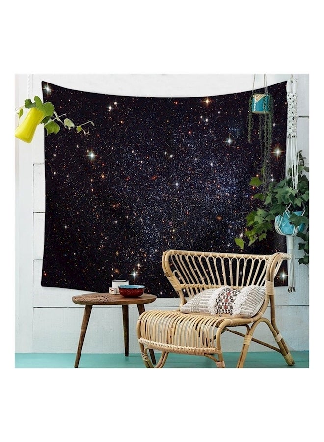 Night Starry Pattern Tapestry Table Cloth Wall Hanging Multicolour 150x100cm