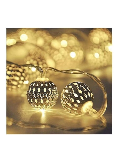 20-LED Globe String Light Multicolour 13.5feet