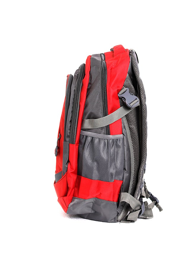 بارا جون حقيبة ظهر من النايلون مزودة بسحاب أحمر - Image 4