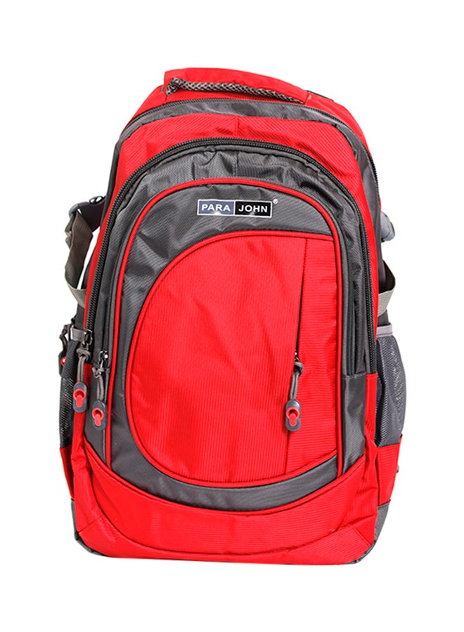 بارا جون حقيبة ظهر من النايلون مزودة بسحاب أحمر - Image 1