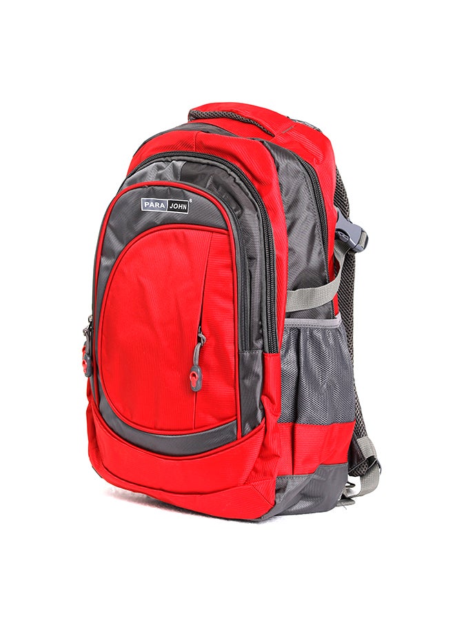 بارا جون حقيبة ظهر من النايلون مزودة بسحاب أحمر - Image 3