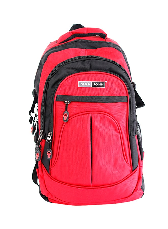 PARAJOHN Nylon Zipper Back Pack, 10.5 Litres Red - Image 1