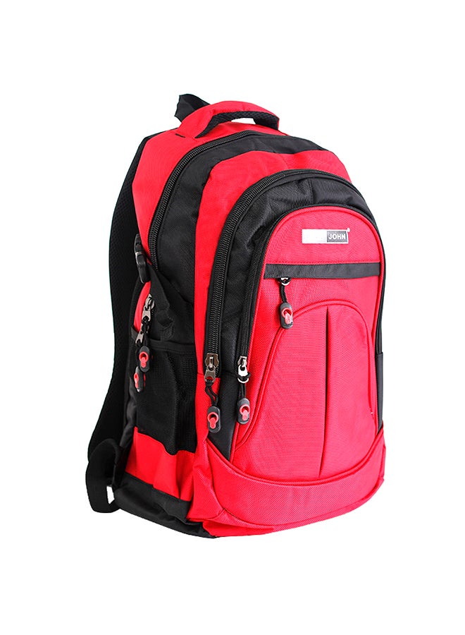 PARAJOHN Nylon Zipper Back Pack, 10.5 Litres Red - Image 3