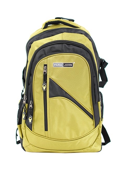 Nylon Zipper Back Pack Green