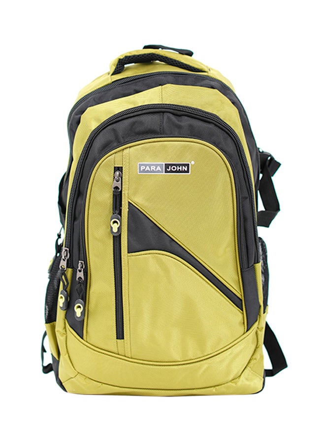 Nylon Zipper Back Pack Green