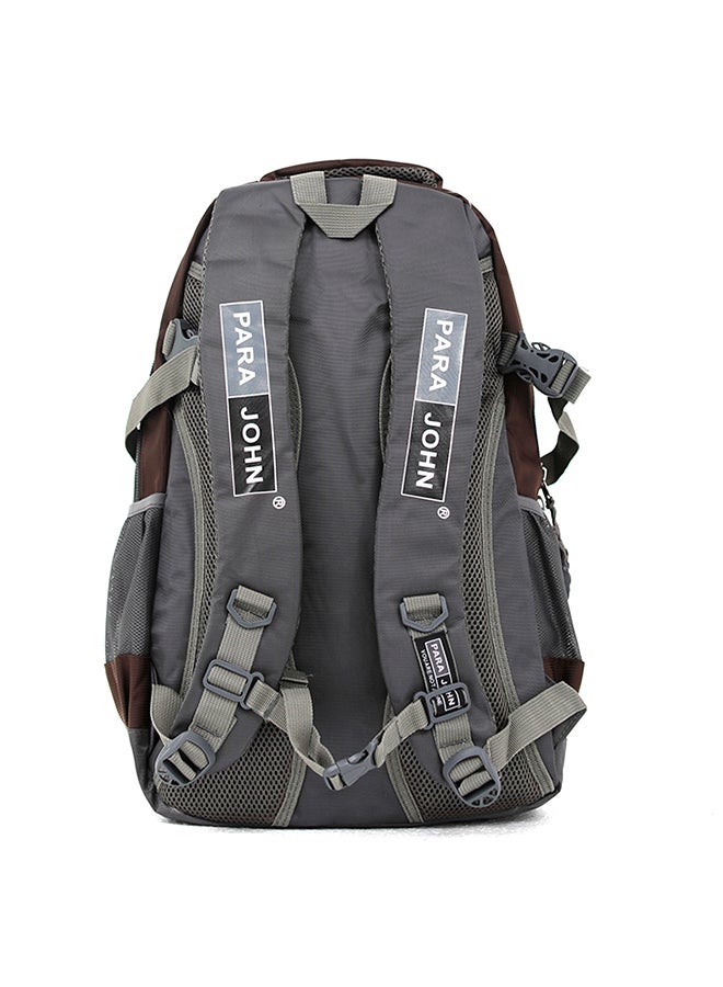 PARAJOHN Nylon Zipper Back Pack Coffee - Image 2