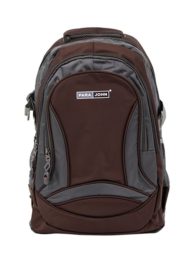 PARAJOHN Nylon Zipper Back Pack Coffee - Image 1