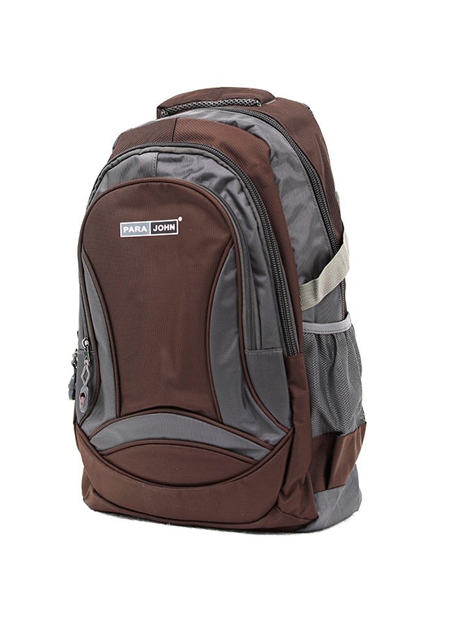 PARAJOHN Nylon Zipper Back Pack Coffee - Image 3