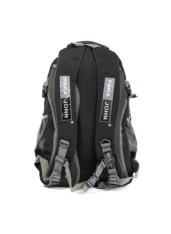 PARAJOHN Nylon Zipper Back Pack Black - Image 2